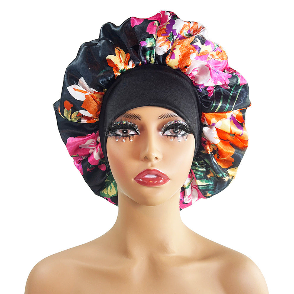 Wholesale Wide Brimmed Satin Nightcaps
